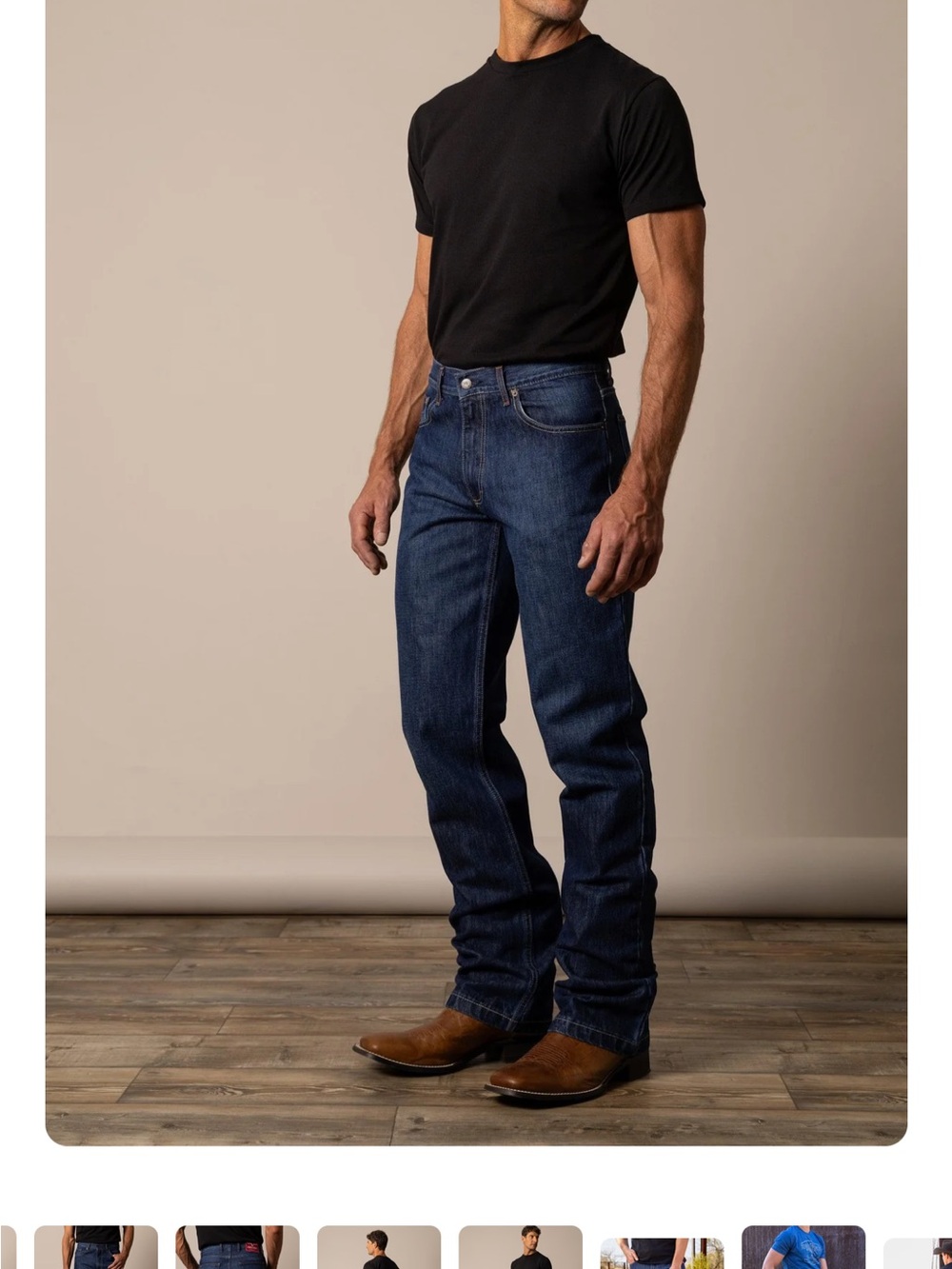 Kimes Ranch Men’s Straight Jeans in Dark Blue